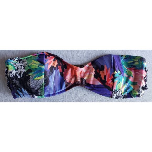 INSIGHT BLUE WINGS REG TRI BIKINI BANDEAU TOP NWT - Picture 1 of 7